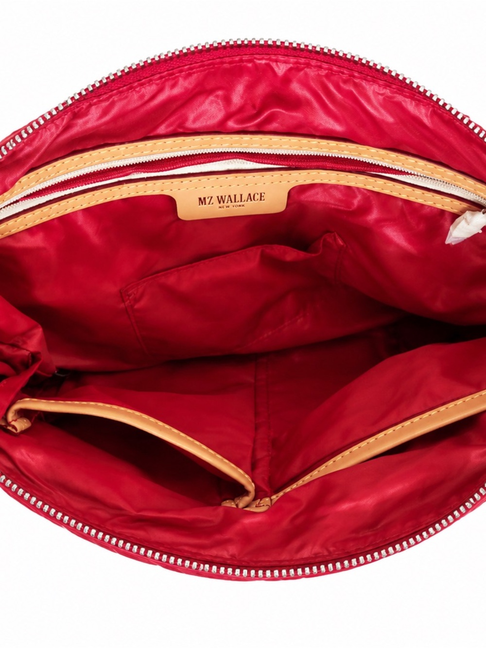 MZ Wallace Quilted Cherry Red Crosby Cross body Bag - Picture 3 of 10